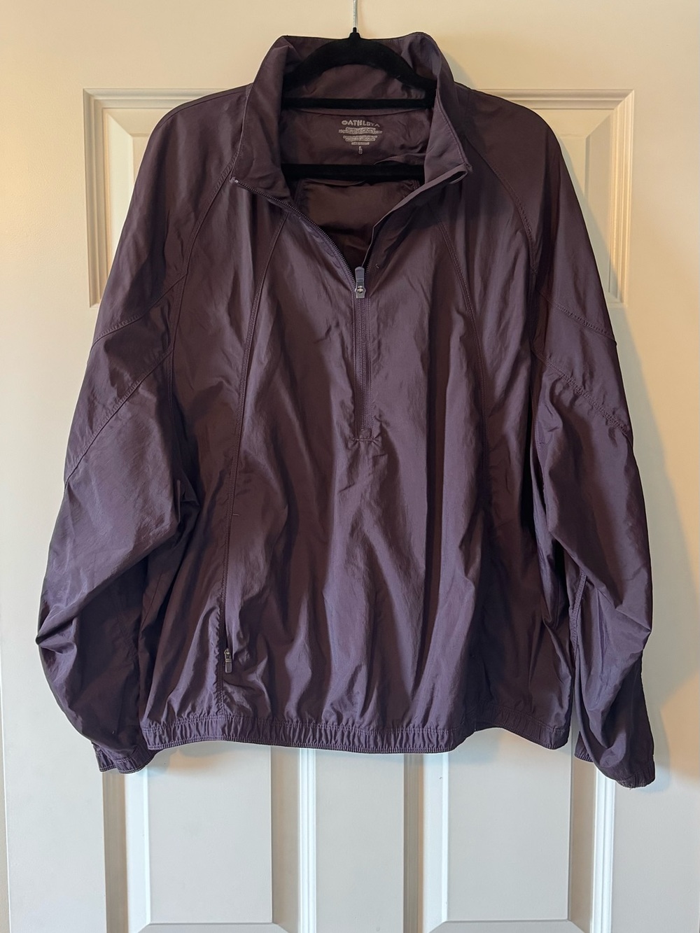 Athleta Grace Half-Zip Anorak Top L Plum Purple Violet